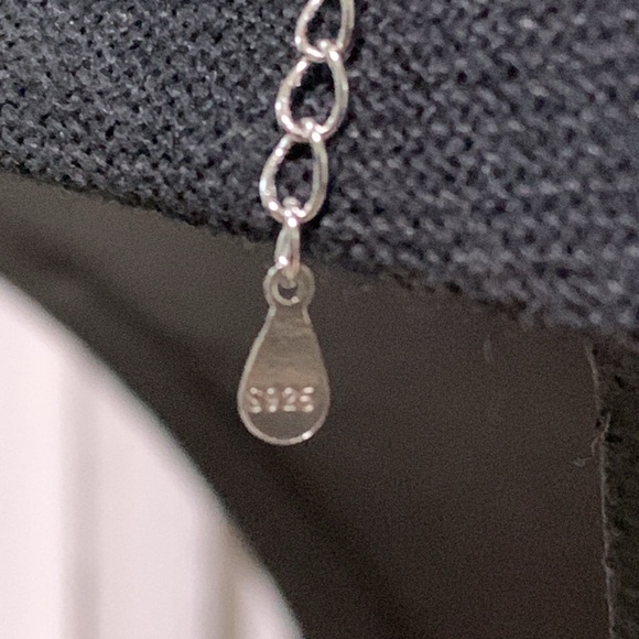 Large Citrine Adorned with Masonite in S925 Stamped Pendant and Chain - Picture 8 of 10